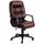 HON 2091SR69T Pillow-Soft Burgundy Executive Leather High-Back Swivel Chair with Arms