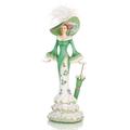 The Bradford Exchange 'My Wild Irish Rose' - Patriotic Lady Figurine with Shamrock Design - Hand Crafted & Hand Painted