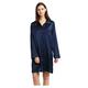 Jasmine Silk Ladies' Pure Silk Nightshirt Women's Night Wear Pajamas Navy (Extra Large)