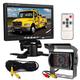 12V-24V 7" Car LCD Screen HD Monitor + Bus Truck Trailers 18LEDs IR Night Vision Waterproof Rear View Reversing Backup Camera with 10M video Cable