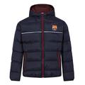 FC Barcelona Official Football Gift Boys Quilted Hooded Winter Jacket 4-5 Years Navy Blue