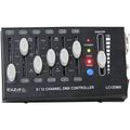 Ibiza - LC12DMX - 12 Kanal DMX Controller in 2 Seiten zu 6 Kanälen - XLR Ausgang - Schwarz