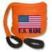 U.S. made 1-1/4 inch X 30 ft Safety Orange Safe-T-Line- Kinetic SNATCH ROPE - 4X4 VEHICLE RECOVERY