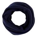 Womens 100% Cashmere Snood 4 Plys Volume Classics - Blue Navy