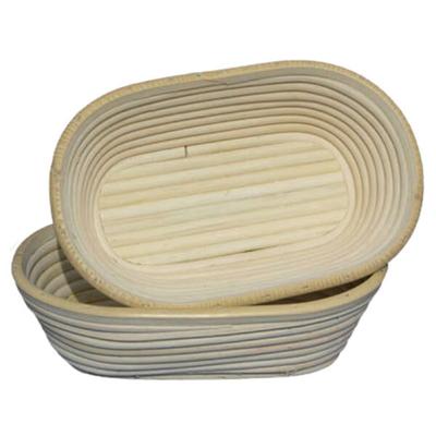 Matfer Bourgeat 118501 7 7/8" x 4 3/4" Willow Oval Banneton Proofing Basket