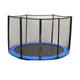 Greenbay 14FT Foot Replacement Trampoline Pad & Net SET | Blue UV Resistant PVC Top Safety Guard Spring Cover Padding Pads | Safety Enclosure Net Surround Outdoor Netting