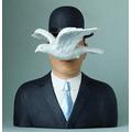 Sculpture - The Man wiht the Bowler Hat - 16cm, replica based on a printing by Rene Magritte #04