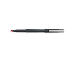 Uniball Red Ink Rollerball Red Ink Pen - Black