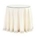 Essential Skirted Side Table - White Quilted, 30" x 24" - Ballard Designs White Quilted 30" x 24" - Ballard Designs