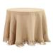 Essential Tablecloth - Fringed Natural Burlap, 84" - Ballard Designs Fringed Natural Burlap 84" - Ballard Designs