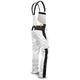 strongAnt® - Mens Painters Bib and Brace Overalls Berlin with Kneepad Pocketss, 100% Cotton, Workwear - Made in Europe - Size: 44, Colour: White