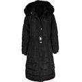 Fashion Thirsty Womens Ladies Long Winter Coat Padded Quilted Puffa Jacket Fur Hooded Plus Size