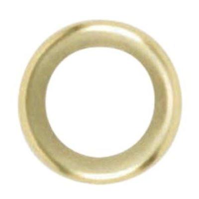 Satco 92075 - 1/4 IP Slip Brass Plated Curled Edge Steel Check Ring (90-2075)