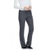 Cherokee Medical Uniforms LUXE SPORT Mid Rise Draw Pant (Size S-Long) Pewter, Polyester,Rayon,Spandex