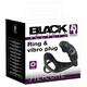 Black Velvets Ring & Vibro Plug - Penisring mit vibrierendem Analplug für ihn, Butt Plug mit Cockring und genopptem Perineumsteg, Sextoy für Anfänger und Profis, schwarz