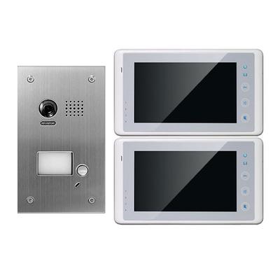 2x7-Zoll Video Türsprechanlage DT603fe Unterputz mit 170-Grad Weitwinkelkamera Image