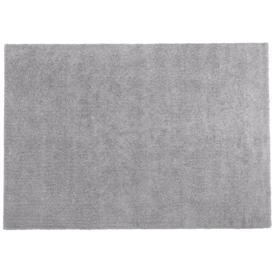 Teppich Grau Polyester 160 x 230 cm Rechteckig Hochflor Modern Maschinengetuftet Fußbodenheizung Geeignet Wohnzimmer Sch