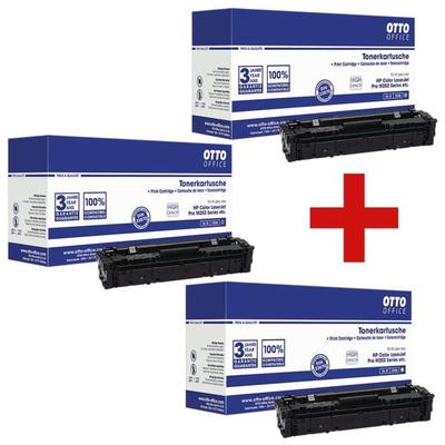 OTTO Office Toner ersetzt Hewlett Packard »CF401X / CF403X / CF402X« No.201 (XL) blau Image