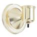 Satco 90120 - 1 Light Brass Wired Wall Bracket with Bottom Turn Knob Switch (90-120)