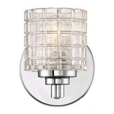 Nuvo Lighting 66441 - 1 Light Polished Nickel Clear Glass Shade Vanity Light Fixture (VOTIVE 1 LIGHT VANITY)