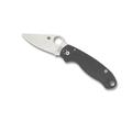 Spyderco Para 3 Folding Knife G-10 Steel Plain Edge Satin Finish Dark Gray Maxamet Handle C223GPDGY