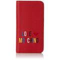Love Moschino Damen Portacel.Small Grain PVC Rosso Clutch, rot (Red), 2 x 14 x 7 cm