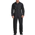 Dickies Men's 7 1/2 Ounce Twill Deluxe Long Sleeve Coverall, Black, Medium Tall