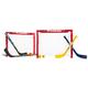 Franklin Sports Kids Folding Hockey Goal Set - Adjustable Hockey Sticks, Knee Sticks, Hockey Balls - For Street & Knee Hockey