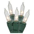 Gerson 60016 - 15 Light Green Wire Clear Miniature Christmas Light String Set