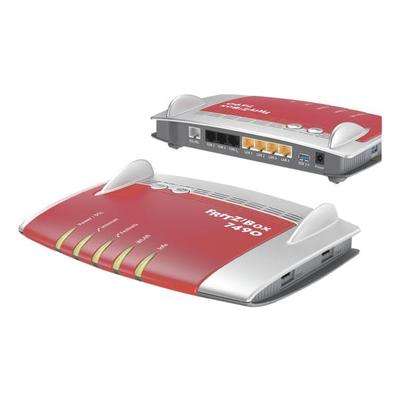VDSL/ADSL2+ WLAN-Router »FRITZ!Box 7490«, AVM, 24.5x5.5x17.5 cm