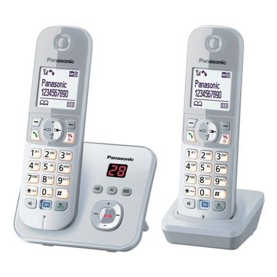 Panasonic Twin-Set Schnurloses Telefon »KX-TG6822GS« silber Image