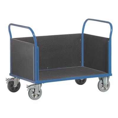 Vierwandwagen 100x67 cm Ladefläche blau, ROLLCART, 117x99x70 cm