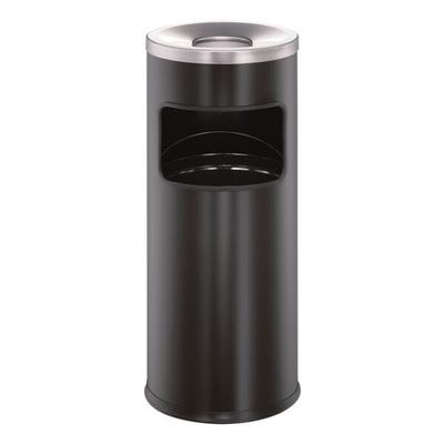 Durable Papierkorb mit Ascher schwarz, 63 cm