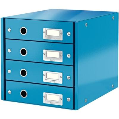 Leitz Schubladenbox WOW 6049 »Click & Store« blau, 28.6x28.2x35.8 cm