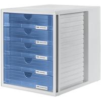 Schubladenbox »SYSTEMBOX« mit 5 Schubladen geschlossen blau, HAN, 23.8x30.5x4.5 cm