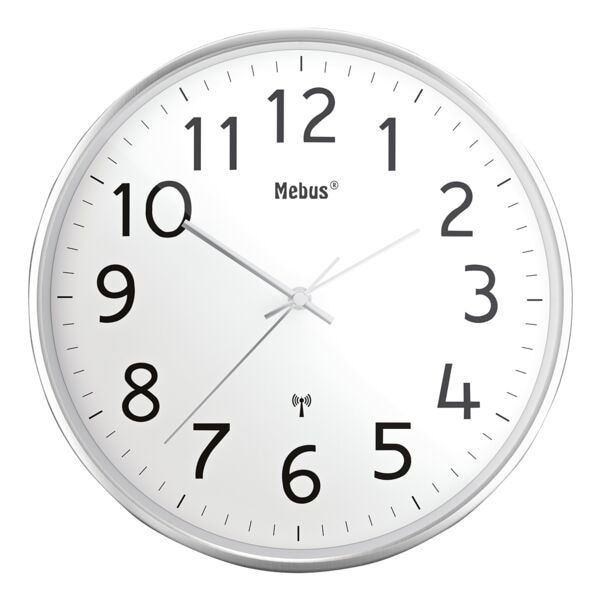 Mebus Funk-Wanduhr 52680 Ø 30 cm Image