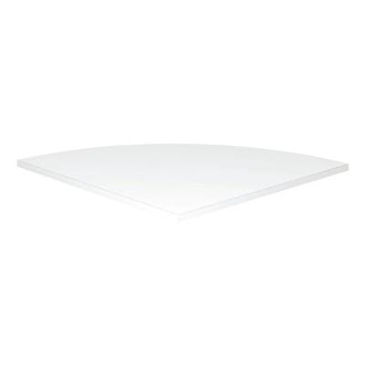 OTTO Office Premium Verkettungsplatte Viertelkreis 90° weiß, 80x2.5x80 cm
