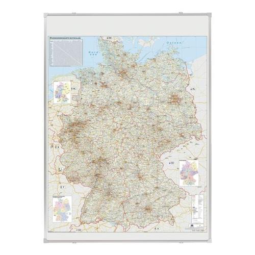 Deutschlandkarte »KA301P« grau, Franken