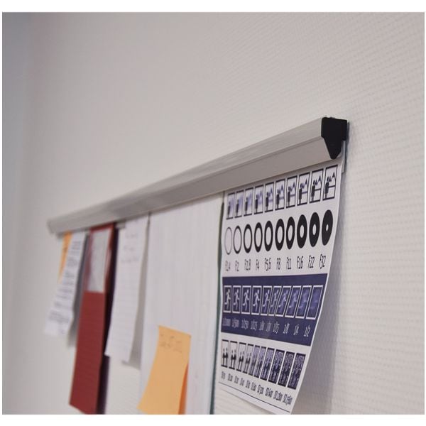 Franken Papierklemmschiene »PKS88« 88 cm grau, 0.4 cm Image