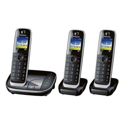 Panasonic Triple-Set Schnurloses Telefon »KX-TGJ323GB« schwarz Image