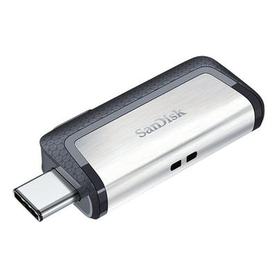USB-Stick Ultra Dual Drive Type-C 128 GB silber, SanDisk, 2.01x0.94x3.81 cm