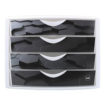 helit Schubladenbox »the chameleon H6129« schwarz, 26x21.2x33 cm