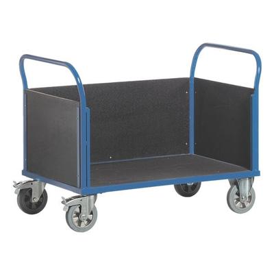ROLLCART Vierwandwagen 200x77 cm Ladefläche blau, 217x99x80 cm