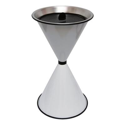 SZ Metall Stand-Aschenbecher »spitze Kegel« weiß, 40x71 cm Image