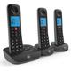 BT Essential Cordless Landline House Phone with Nuisance Call Blocker, Digital Answer Machine, Trio Handset Pack