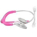 MDF MD One Stainless Steel Stethoscope, Adult, Fuschia Tube, Silver Chestpieces-Headset, MDF77732