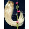 Forever Young UK Premium Weft Human Hair Extension Full Head Weft Platinum Blonde 60# (20")