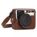 MegaGear MG1295 Ever Ready Leather Camera Case with Protective Cover for Leica Sofort Instant - Dark Brown