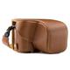 MegaGear MG986 Ever Ready Leather Case and Strap with Battery Access for Sony Alpha A6300/A6000 Camera - Light Brown