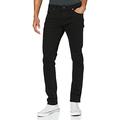 JACK & JONES Jeans Slim Fit Stretch Low Rise Hose mit Knöpfen und Reißverschluss JJIGLENN JJFELIX, Farben:Schwarz,Größe Jeans:W34 L36,Z - Länge L30/32/34/36/38:L36